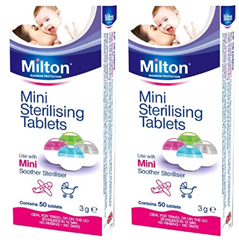Milton Los Mini Comprimidos De Esterilización (50) (Paquete de 2)