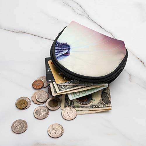 Mini Monedero para Mujer Cool Cat Monedero Monedero Estuche de Cambio Lindo Tarjeta de crédito Monederos para Llaves Monedero pequeño 1pcs