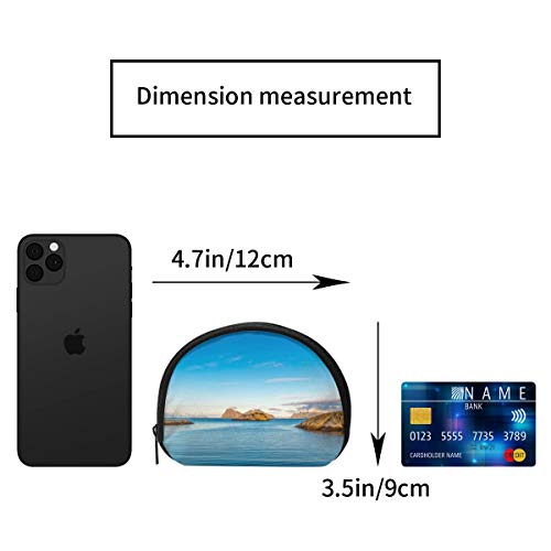 Mini Monedero para Mujer Landscape Monedero Monedero Estuche de Cambio Lindo Tarjeta de crédito Monederos para Llaves Monedero pequeño 1pcs