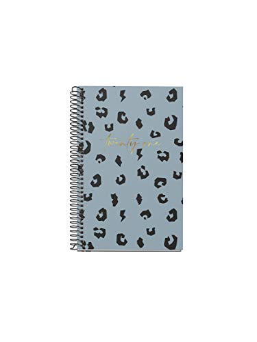 MIQUELRIUS - Agenda Anual 2021 Blue Print - Castellano, Semana Vista, Tamaño 117 x 182 mm, Papel 70g, Cubierta Rígida Cartón Forrado, Color Azul