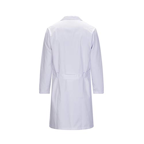 MISEMIYA - Bata SEÑORA Mangas LARGAS Uniforme Laboral CLINICA Hospital Limpieza Veterinaria SANIDAD HOSTELERÍA Ref:8161 - S, Batas Laboratorios 8161-2 Blanco