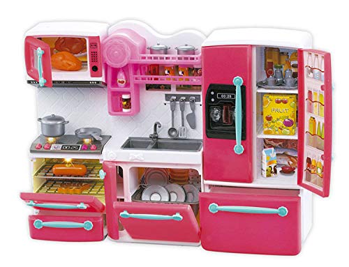 ML Cocina de Juguete para niños y niñas Set Juego cocinita Infantil 3 Años Juego de Imitación Mini Kitchen
