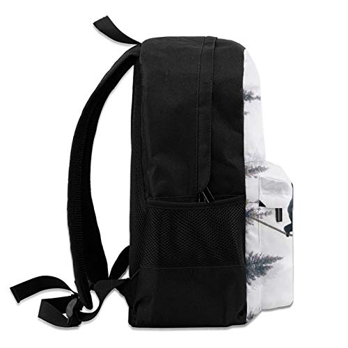 Mochila casual Gorilla con trucos acrobáticos 3D para mujeres, hombres y niños Negro Negro ( Talla única