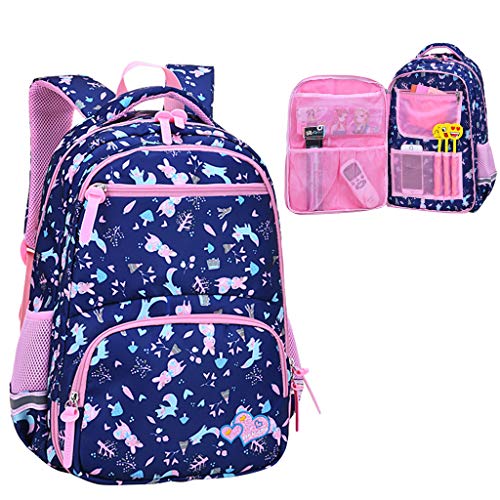 Mochila Niños Niñas Niños, Mochila para niñas de Primaria Mochila Escolar para niños Mochila para Adolescentes para Estudiantes de Grado 1-6