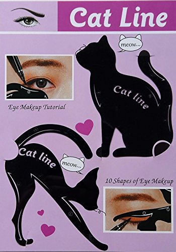 Modelo de Cat Eyeliner 10 Styles para el Blissany, Cat ojos, ojos Stencil, Double Wing, Extravagant Cat, Arabic Eyeliner