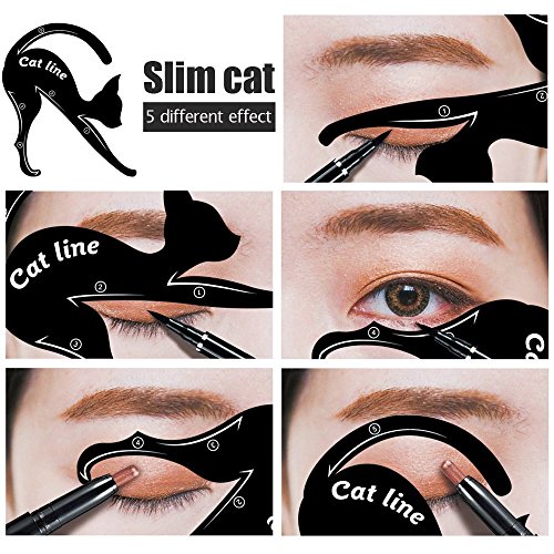 Modelo de Cat Eyeliner 10 Styles para el Blissany, Cat ojos, ojos Stencil, Double Wing, Extravagant Cat, Arabic Eyeliner