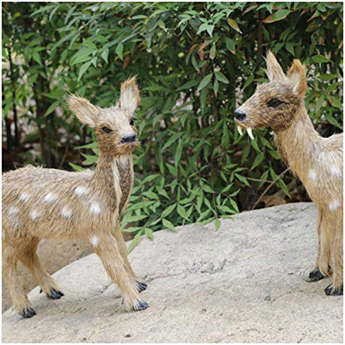 Modelo simulado ciervo almizclero - Juguete realista y realista simulación estatuilla ciervo de río de peluche realista Modelo juguete animal - para la educación los niños,decoración del hogar,Female