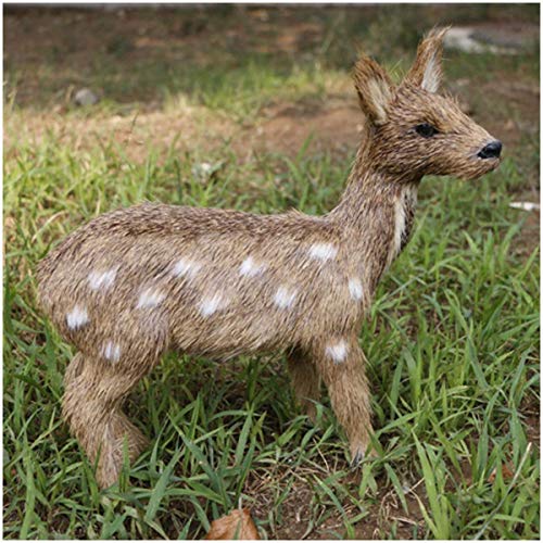 Modelo simulado ciervo almizclero - Juguete realista y realista simulación estatuilla ciervo de río de peluche realista Modelo juguete animal - para la educación los niños,decoración del hogar,Female