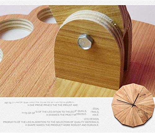 Moderno Estilo nórdico lámpara de pie creativo Original Madera 1.1 m Jirafa de decoración madera Dibujos animados Decoración del hogar Luz pie para sala estar y dormitorio (Negro)