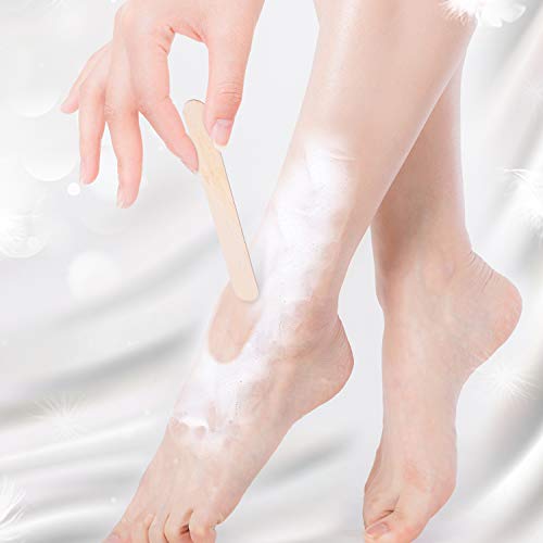 moinkerin 100 Piezas Palitos de Madera Cera Depilatoria Profesional Depresores de Madera para Depilación