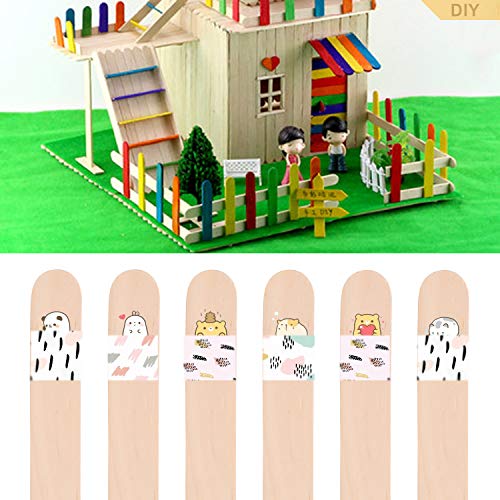 moinkerin 100 Piezas Palitos de Madera Cera Depilatoria Profesional Depresores de Madera para Depilación