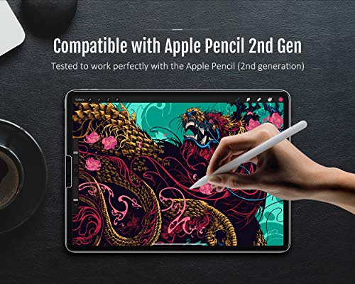 MoKo iPad 12.9" Protector de Pantalla HD Claro 9H Dureza El Revestimiento Oleofóbico Compatible con iPad 12.9" Tableta iPad Pro 12.9 Inch 2020(A2229/A2233), Cristal Claro
