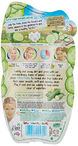 Montagne Jeunesse, Máscara de pepino Peel Off, 10 ml, paquete de 6 unidades