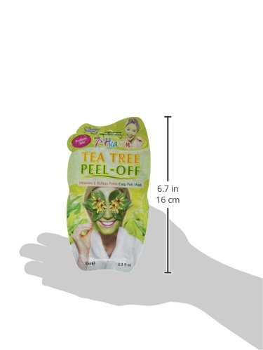 Montagne Jeunesse Tea Tree Peel-Off Face Mask - Mascarilla Facial Arbol de Te Peel-Off, 10 ml, Verde