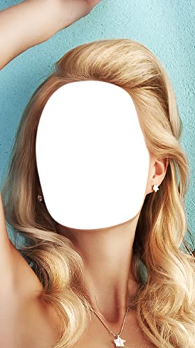 Montaje de fotos de cabello rubio