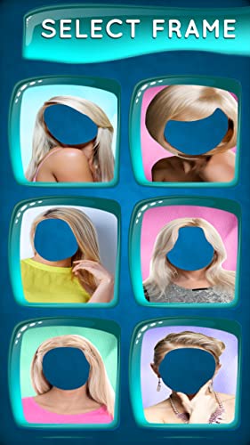 Montaje de fotos de cabello rubio