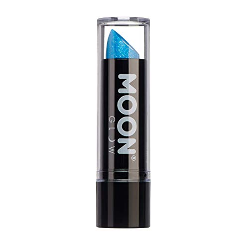 Moon Glow - Lápiz Labial con Brillo de Neón UV 5g - Azul - Brillan Intensamente bajo la luz UV