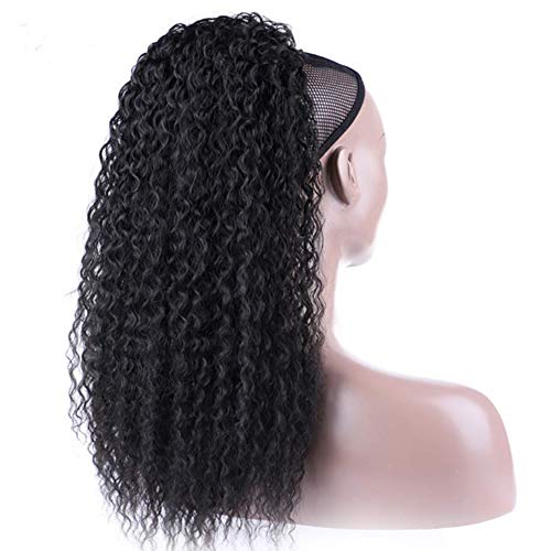 Morningsilkwig Afro Puff Drawstring Ponytail 30CM Afro Kinky Curly Cabellos Afroamericano Saciés corto Envoltura Synthetic clip en extensiones de pelo 12inch