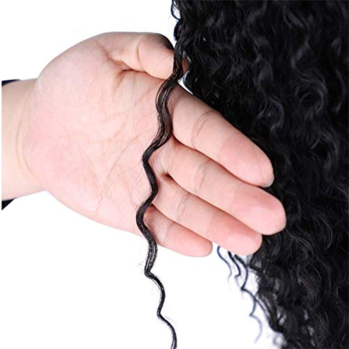 Morningsilkwig Afro Puff Drawstring Ponytail 30CM Afro Kinky Curly Cabellos Afroamericano Saciés corto Envoltura Synthetic clip en extensiones de pelo 12inch