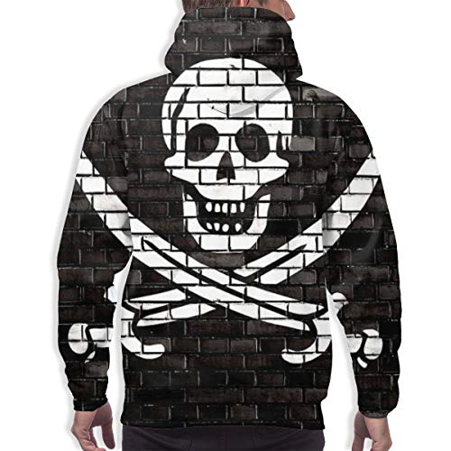 Moshow Sudadera con Capucha para Hombre Rugby Union Logo. Pelota de fútbol Americano. Sudadera Hipster Retro Symbol 3XL