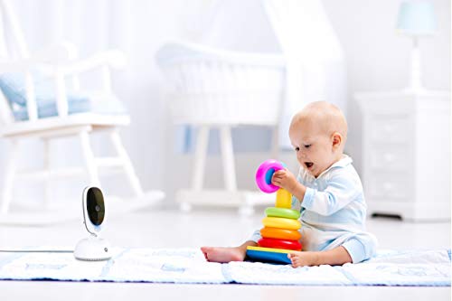 Motorola Baby Comfort C35 - Vigilabebés vídeo con pantalla LCD a color de 2.8", Color White