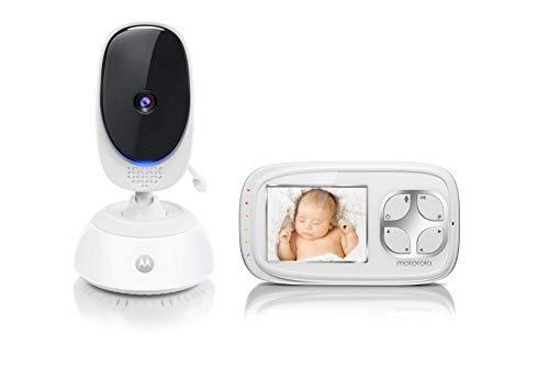 Motorola Baby Comfort C35 - Vigilabebés vídeo con pantalla LCD a color de 2.8", Color White