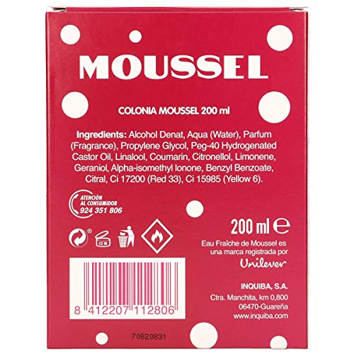 MOUSSEL agua fresca de colonia spray 200 ml