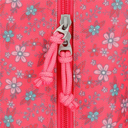 MOVOM Enjoy Estuche Tres Compartimentos, 22 cm, color Rosa