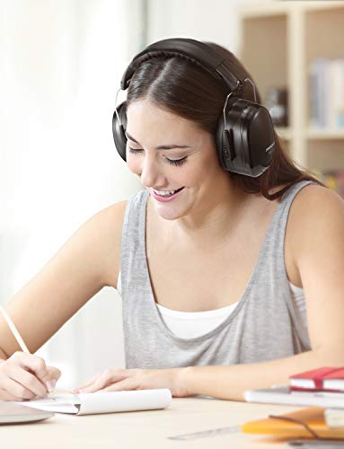 Mpow 035 Orejeras de Protección con 34dB SNR, Cascos Antiruido de Protección Auditiva Plegables para Adultos, Cascos Insonorizacion para Estudiar, Caza, Construcción,con Bolsa Portátil