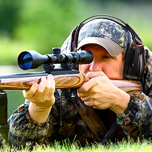 Mpow 044 Orejeras de Protección 36dB SNR, Orejeras de Diadema Ajustable para Adultos, Protector Auditiva de Cancelación de Ruido, para Estudia Dormir Caza Construcción, con Bolsa Portátil