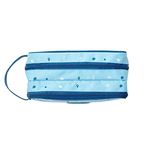 Mr. Wonderful Neceser para Cables Imprescindibles para Viajar, Poliéster, Multicolor, 12x25x9 cm