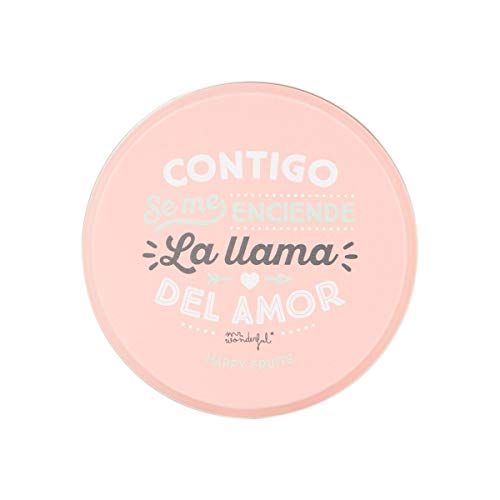 Mr. Wonderful Vela lata con mensaje "Cuando te veo, ¡me enciendo!"