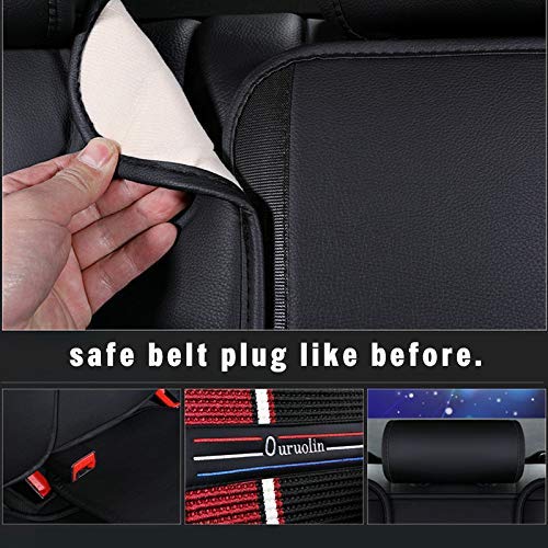 Muchkey - Juego completo de fundas para asiento de coche de piel para todas las estaciones, para el interior del coche, estilo B