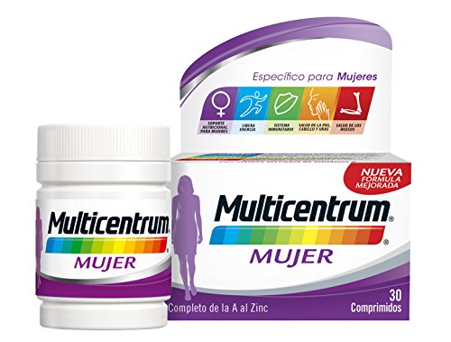Multicentrum Mujer, Complemento Alimenticio con 13 Vitaminas y 11 Minerales, para Mujeres a partir de 18 años - 30 Comprimidos