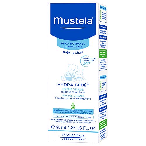 Mustela Hydra Bebe Crema Facial desde el nacimiento, 40 ml