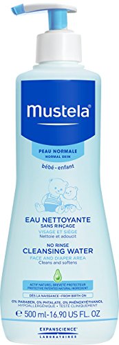 Mustela No Rinse Cleansing Water (Face & Diaper Area) - For Normal Skin 500ml