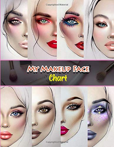 My Makeup Face Charts: Professional Makeup Artist Practice Pad