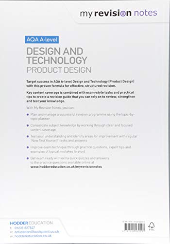 My Revision Notes: AQA A Level Design and Technology: Product Design