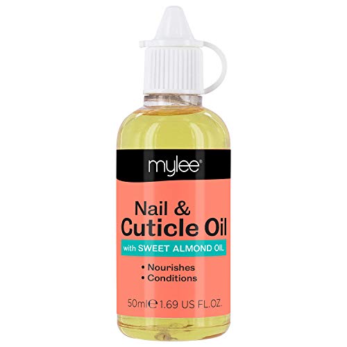 Mylee 50ml Aceite de Albaricoque Reparador de Uñas y Cutículas, Aceite Profundamente Hidratante y Nutritivo, Fórmula No Grasosa, Ligeramente Perfumado Con Albaricoque, Contiene Vitamina E y A