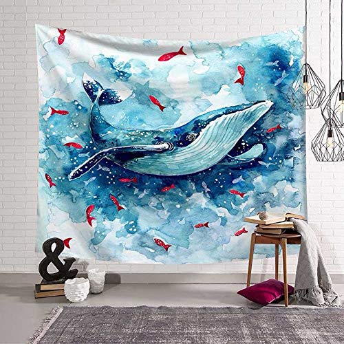 N / A Bohemia velero Ballena Palma Tapiz Colgante de Pared Dinosaurio Hueso Chica patrón Arte Tomar el Sol Toalla de Playa Manta decoración del hogar Tapiz Fondo Tela tapicería Tela A1 180x230cm
