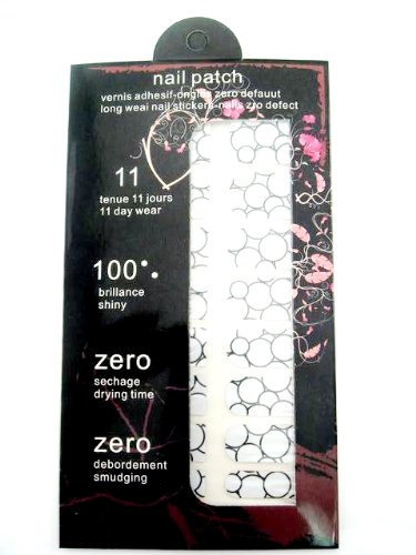 Nail Patch, diseño de laca de uñas adhesiva N ° 10