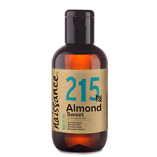 Naissance Aceite de Almendras Dulces n. º 215-100ml - 100% natural para humectar y equilibrar la piel, hidratar el cabello y todo el cuerpo.