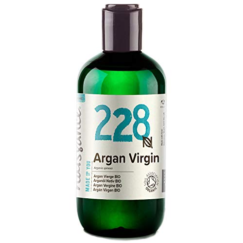 Naissance Aceite Vegetal de Argán de Marruecos BIO n. º 228-250ml - Puro, natural, vegano, certificado ecológico, sin hexano y no OGM - Hidratación natural para el cabello.