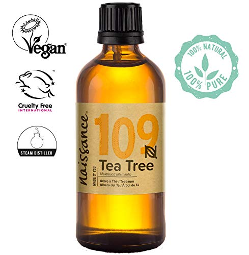 Naissance Trío de Aceites Esenciales de Árbol de Té, Lemongrass y Citronela 3 x 100ml - 100% puros, veganos y no probado en animales.