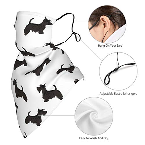 naizi Bandanas bufanda orejeras pasamontañas cara hombres mujeres protección polainas para el cuello cubierta orejeras bufanda para sol polvo viento motocicleta protección