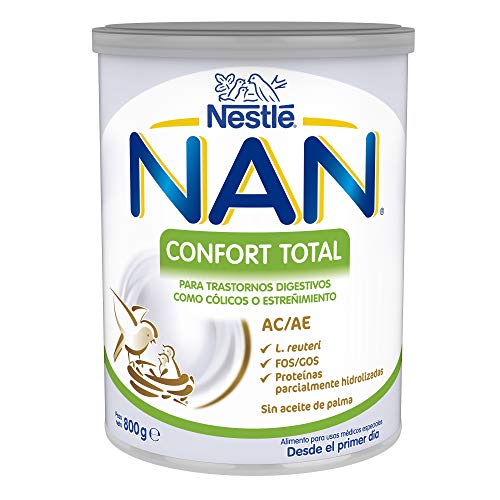 NAN Confort Total - Alimento en polvo para el tratamiento dietético de trastornos digestivos leves, fórmula para bebé, desde el primer día, 800 g