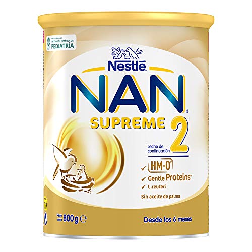 NAN SUPREME 2 - Leche de continuación en polvo Premium - Fórmula para bebé - A partir de los 6 meses - 800g