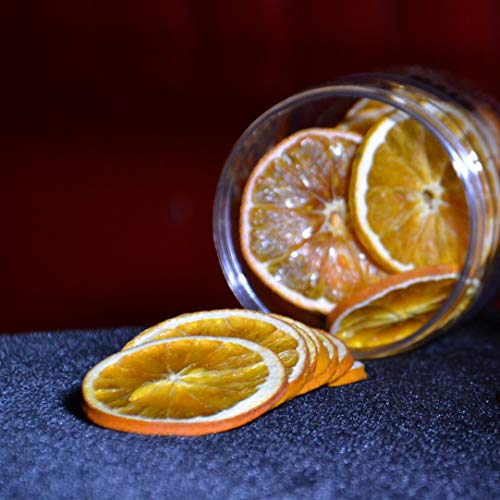 Naranja deshidratada para cóctel. Fruta deshidratada sin azúcar para coctel /decoración / repostería / navidad / bebidas.Rodaja de Naranja seca 100% natural sin aditivos. Tarro grande 130 Gr