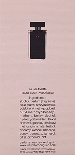Narciso Rodriguez 140434 - Agua de tocador vaporizador para mujeres, 100 ml