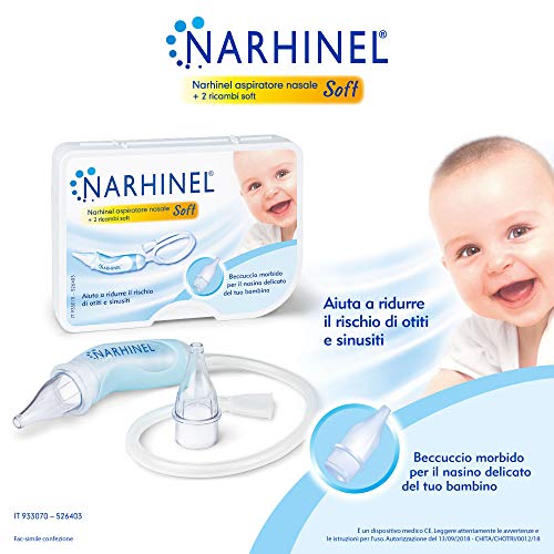 Narhinel Aspirador nasal y repuestos blandos - 70 g